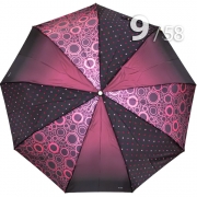 Зонт Три Слона L-3995 (A) 18089 Круги, горох розовый (сатин)