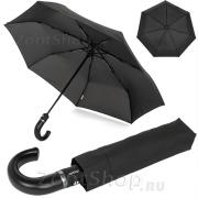 Зонт Doppler 7441966 Черный, кожаная ручка крюк