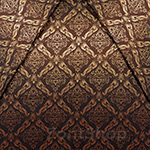 Зонт женский Zest 55518 7503 Орнамент коричневый