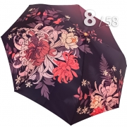 Зонт Три Слона L-3825 (N) 18526 Красные хризантемы (сатин)