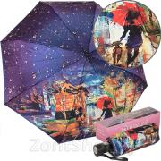Зонт женский Diniya 116 17184 Капли фиолетовый