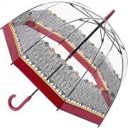 Зонт трость женский прозрачный Fulton L042 4326 Арт-деко