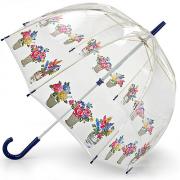 Зонт трость женский прозрачный Fulton Cath Kidston L546 3145 Цветочные горшки (Дизайнерский)