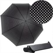Зонт женский DripDrop 988 17517 Черный белый горох