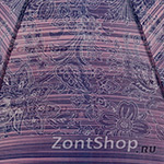 Зонт трость женский Zest 51617 4267 Цветочные линии (с чехлом)