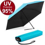 Зонт Knirps US.050 БИРЮЗОВЫЙ С ЧЕРНЫМ (UV Protection 95%) 1340