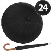Зонт трость AMEYOKE L65-24 (01) Черный
