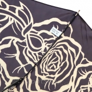 Зонт Три Слона L-3880 (A) 18773 Розы Графика черный (сатин)