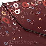 Зонт женский Doppler 7441465 PR Party Rings 8990 Кольца и круги коричневый