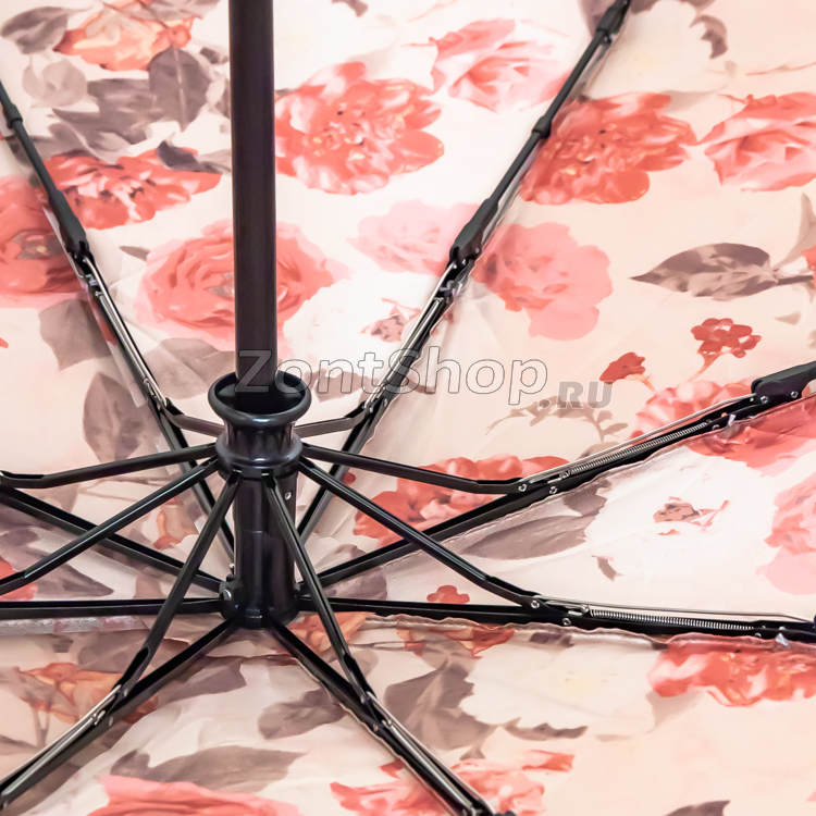 Зонт Три Слона L-3880 (A) 18774 Пионы двухсторонний золотой (сатин)