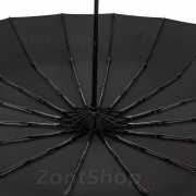 Зонт мужской большой с усиленным каркасом, черный River 1522
