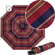 Зонт Три Слона L-3803 (K) 9717 Клетка Красный темный