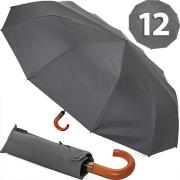 Зонт AMEYOKE OK69-12HW (03) Серый