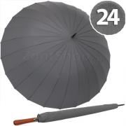 Зонт трость AMEYOKE L65-24BW (03) Серый
