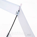 Зонт трость женский прозрачный Fulton L041 002 Белый кант