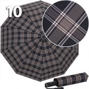 Зонт Три Слона M-6155 (17889) Клетка Черный, семейный с увеличенным куполом