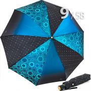 Зонт Три Слона L-3995 (A) 18087 Круги, горох синий (сатин)