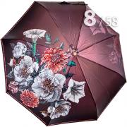 Зонт Три Слона L-3825 (P) 18271 Цветочное королевство коричневый (сатин)