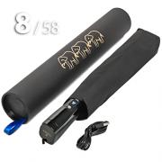 Зонт Три Слона M-8606 Аккумуляторный в тубусе Черный