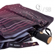 Зонт Три Слона L-3992 (A) 18179 Горох Полоска розовый