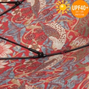 Зонт трость от солнца и дождя Fulton Morris & Co L931 2593 (UPF 50+) Птицы (Дизайнерский)