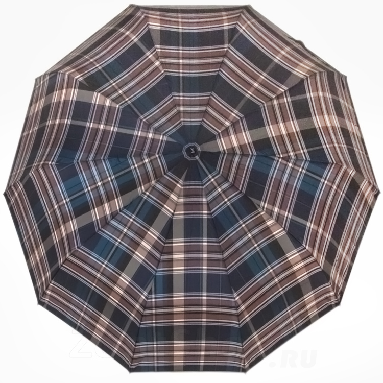 Зонт мужской с большим куполом, клетка Ame Yoke OK70-10CH (03)