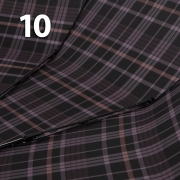 Зонт Три Слона M-6155 (17881) Клетка Черный, семейный с увеличенным куполом