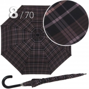 Зонт трость Три Слона M2182 (L) 11459 Клетка (гладкая ручка)