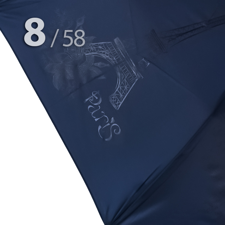 Зонт Три Слона L-3898 (A) 15001 Нотр-Дам де Пари синий