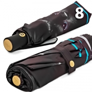 Зонт Три Слона L-3870 (A) 18818 Кошка голубая кайма