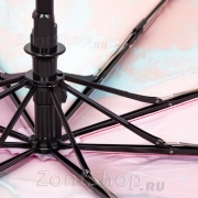 Зонт женский Doppler 744865M01 Мрамор розовый (карбон)