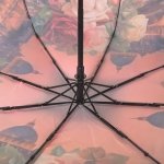 Зонт женский DripDrop 974 14483 Закат в розах (сатин)