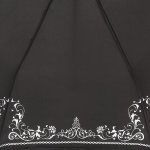 Зонт женский Три Слона 118 F 14173 Рюши орнамент черный