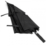 Зонт трость AMEYOKE L75 STORM (01) Черный (наконечник металл)
