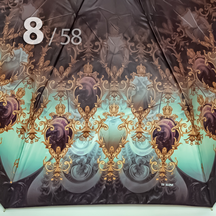 Зонт Три Слона L-3899 (A) 18502 Узор в позолоте