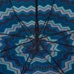 Зонт трость женский Funny Rain FR305 (6) 11635 Зигзаг Светло-синий