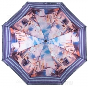 Зонт женский Diniya 144 (17454) Прогулка по Венеции сатин