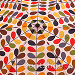 Зонт женский Fulton L749 1964 Orla Kiely Листья разноцветные (Дизайнерский)