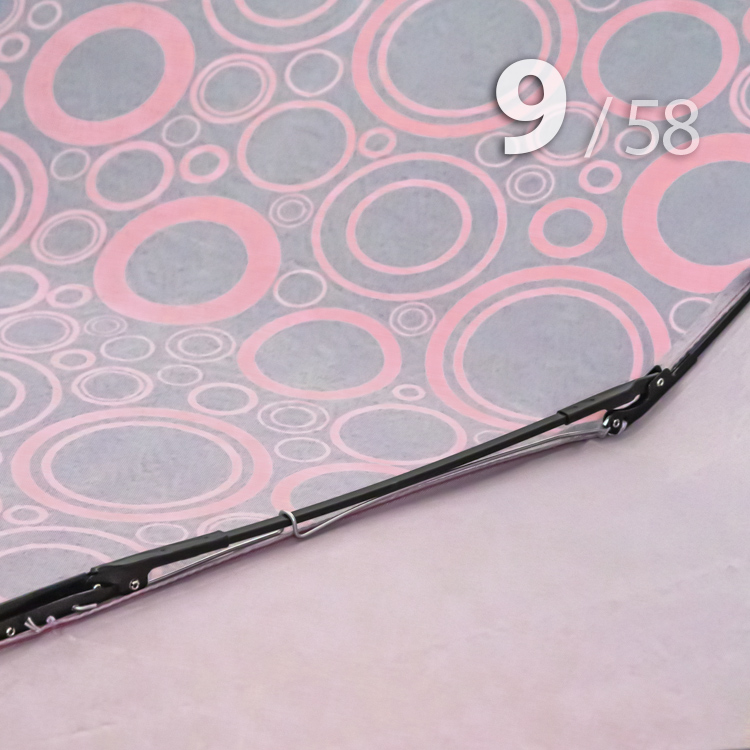 Зонт Три Слона L-3995 (A) 18089 Круги, горох розовый (сатин)