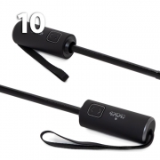 Зонт Три Слона M-6155 (17885) Клетка Черный, семейный с увеличенным куполом