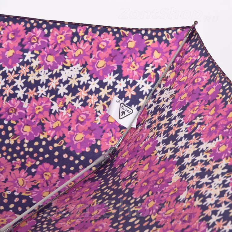Зонт женский легкий мини Fulton L501 3022 Цветочные полоски