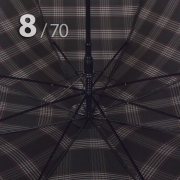 Зонт трость Три Слона M2182 (L) 11456 Клетка (гладкая ручка)