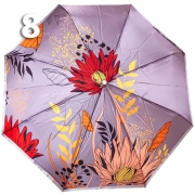 Зонт Три Слона L-3854 (A) 18765 Цветы, Серый (сатин)