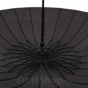 Зонт трость Amico 6601 Черный 24 спицы, крюк