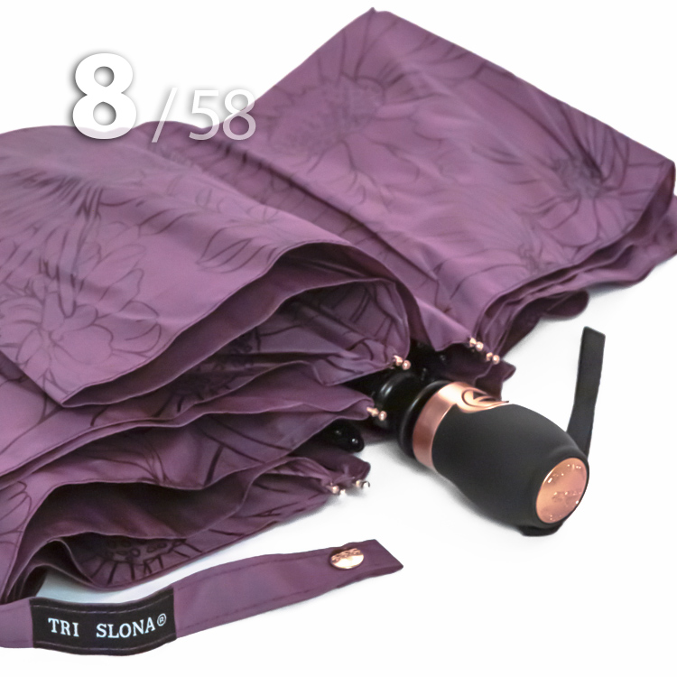 Зонт Три Слона L-3898 (C) 18370 Цветы Графика Фиолетовый