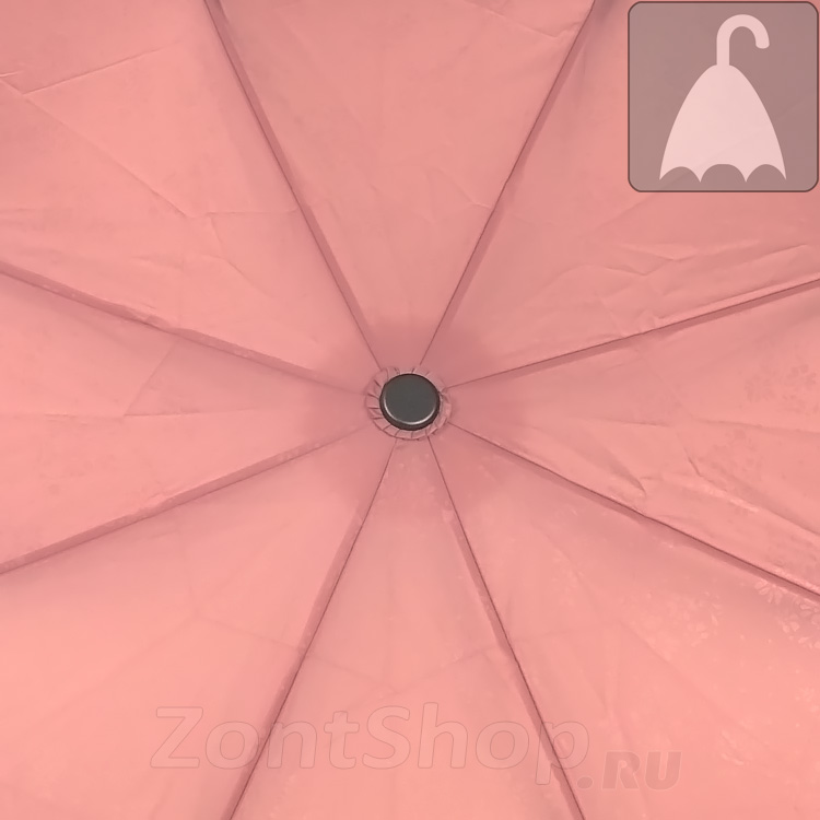 Зонт наоборот женский Три Слона 306 (EB F/JS) 14013 Букетики розовый (цветной каркас, обратное закрывание)