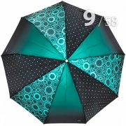 Зонт Три Слона L-3995 (A) 18086 Круги, горох зеленый (сатин)