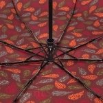 Зонт женский Doppler 7441465 J01 14897 Цветные перышки бордовый