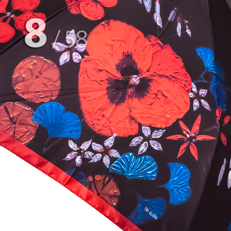 Зонт Три Слона L-3825 (R) 18528 Красные маки (сатин)