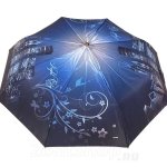 Зонт женский Три Слона L3845 14058 Ночной Сити город (сатин)